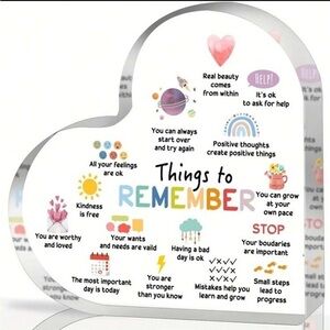 Heart-Shaped Inspirational Plaque